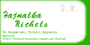 hajnalka michels business card